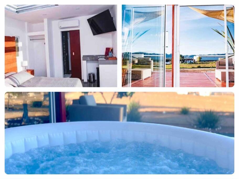 Cabana El Alamo Con Jacuzzi Villa บาเย เด กัวลาลูเป ภายนอก รูปภาพ